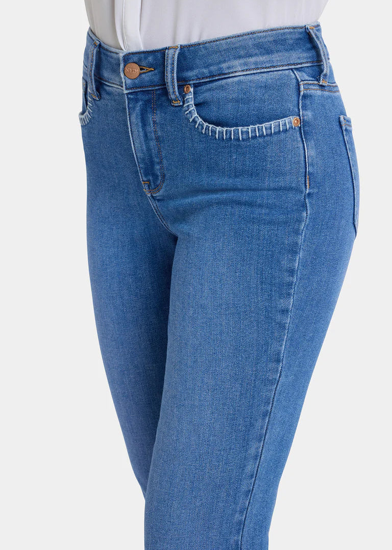 NYDJ - Marilyn Ankle Jeans Blanket Stitch - Blue Paradise