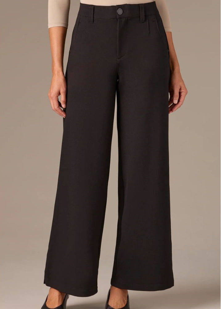 Wit Wisdom Whitney Sky Rise Wide Leg Pants BLACK