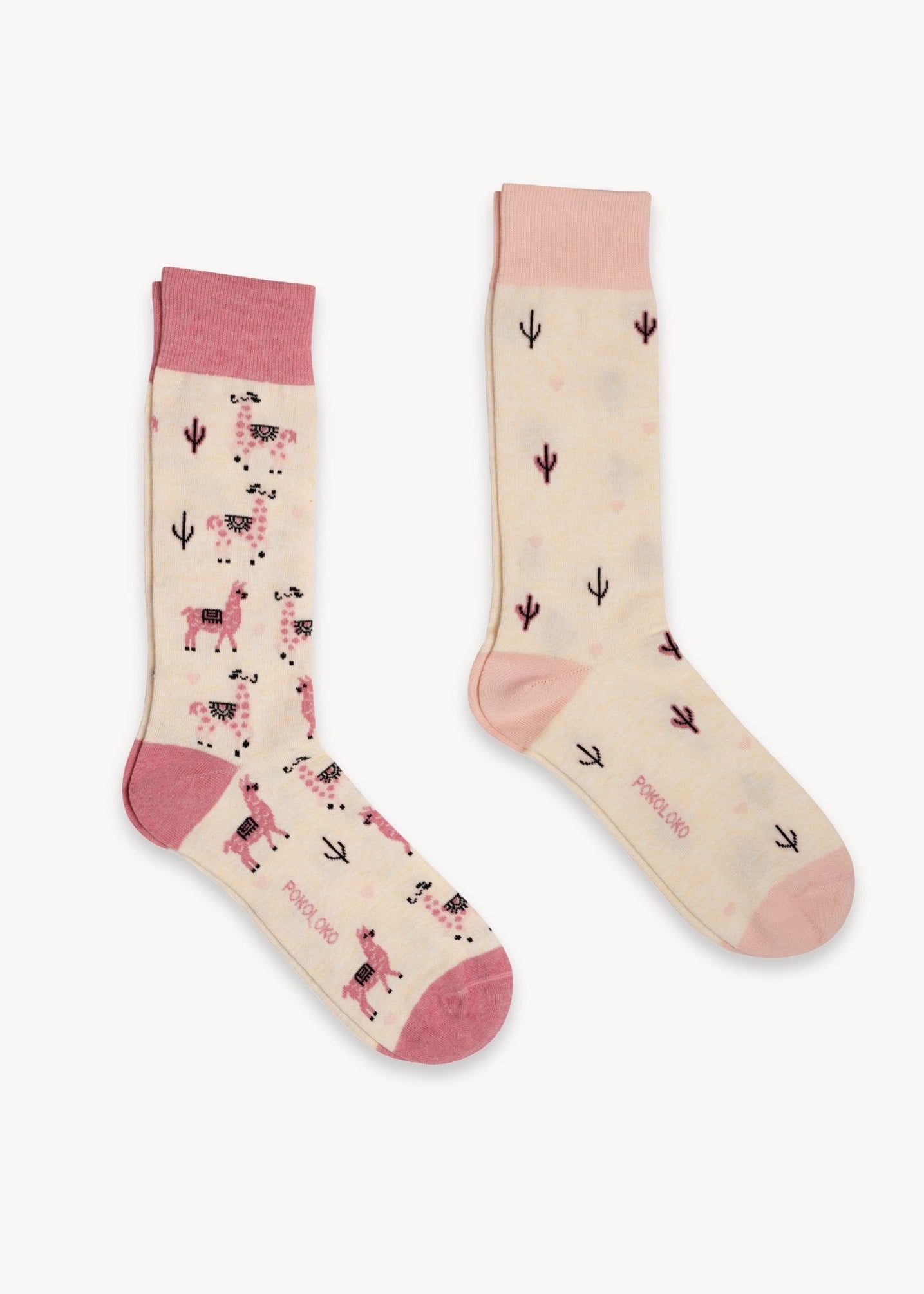 Pokoloko - Pink Alpaca Pima Socks - Pack of 2