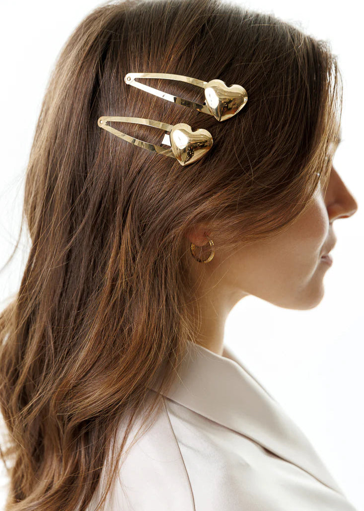 Limlim - Metal Heart Hair Clip