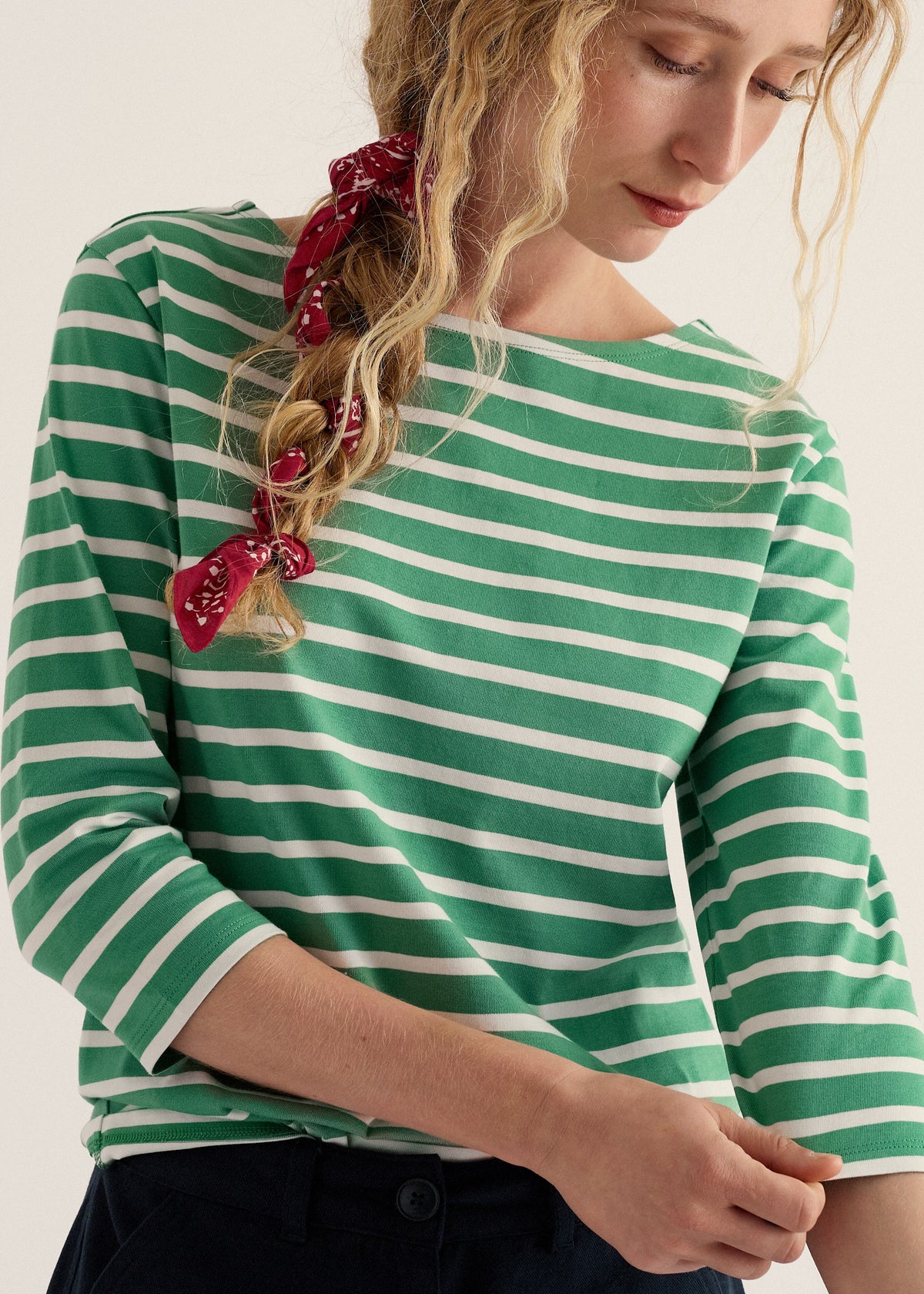 Seasalt - Sailor 3/4 Sleeve Stripe Top