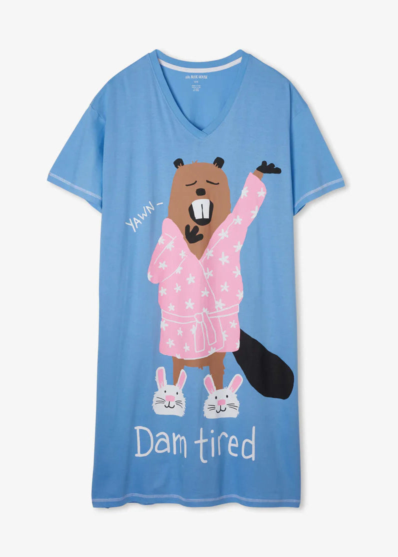 Little Blue House - Dam Tired Sleepshirt
