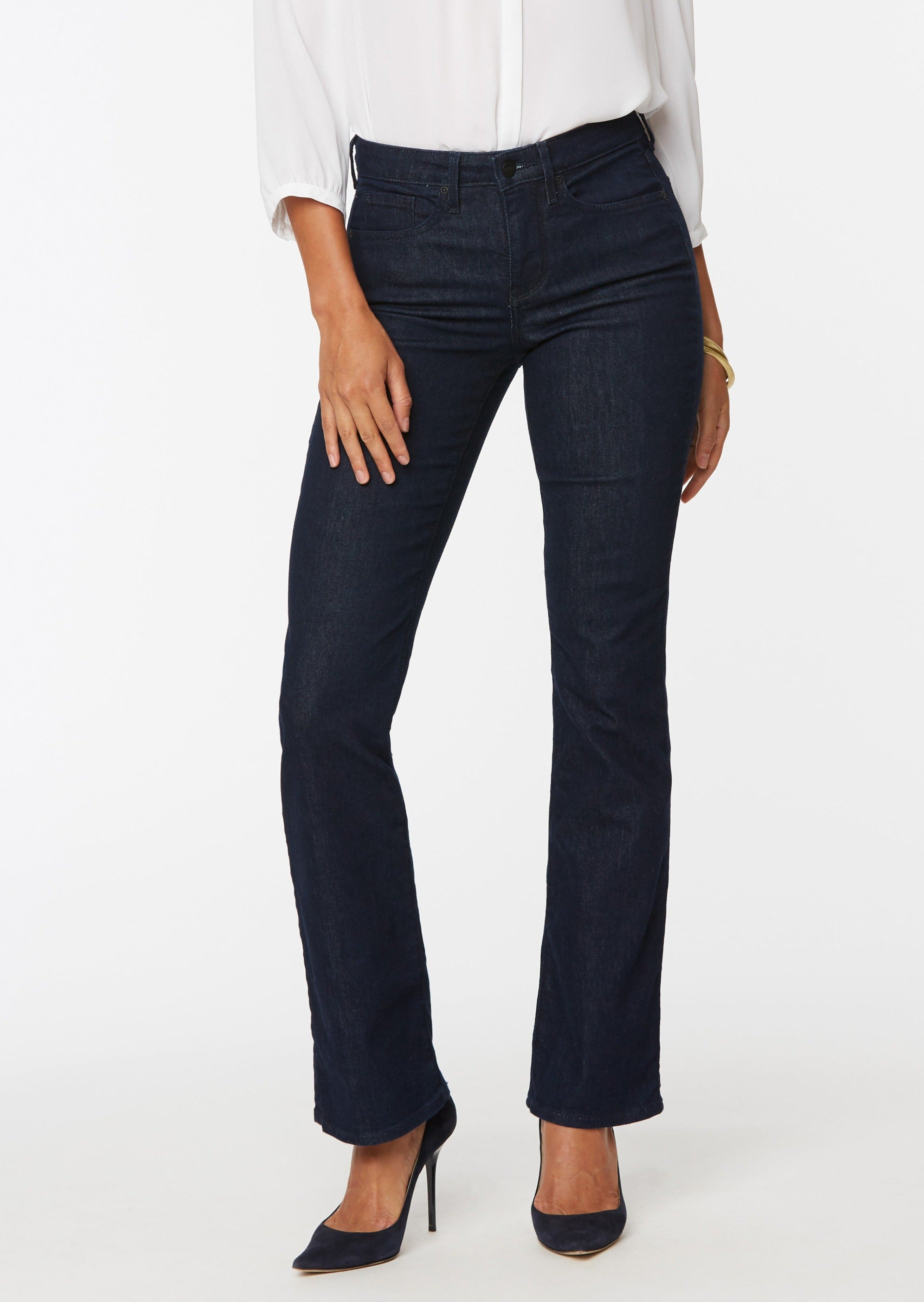 NYDJ Womens Barbara Boot-Cut Jeans, Rinse, 12 US at  Women's
