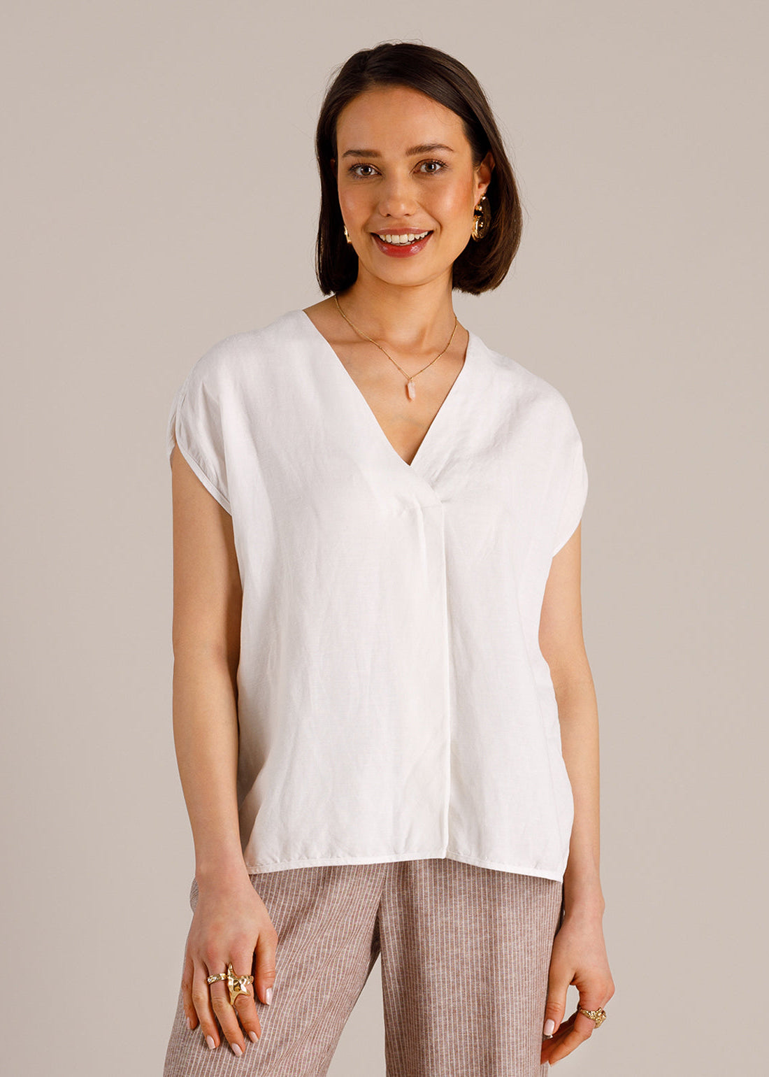 Yest - Mila Short Sleeve Blouse