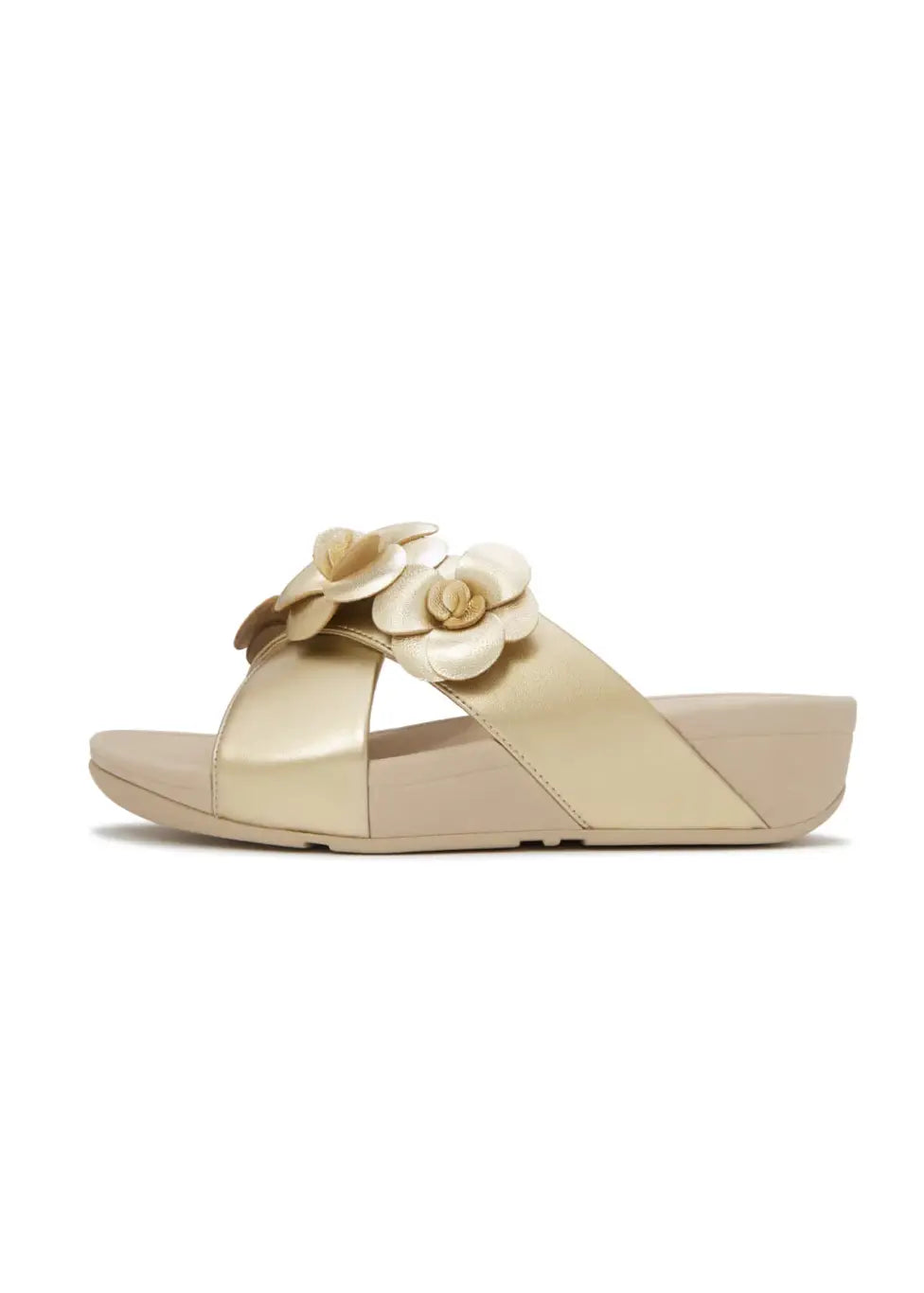FitFlop - Lulu Flower Cross Slides
