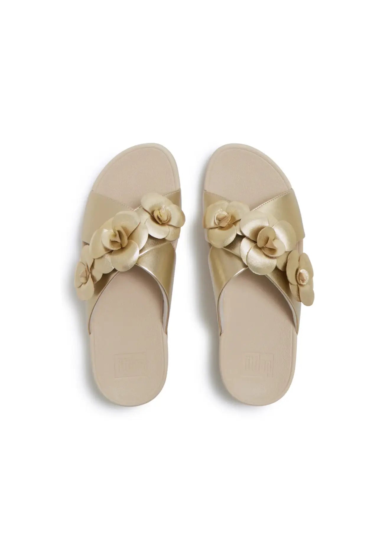 FitFlop - Lulu Flower Cross Slides