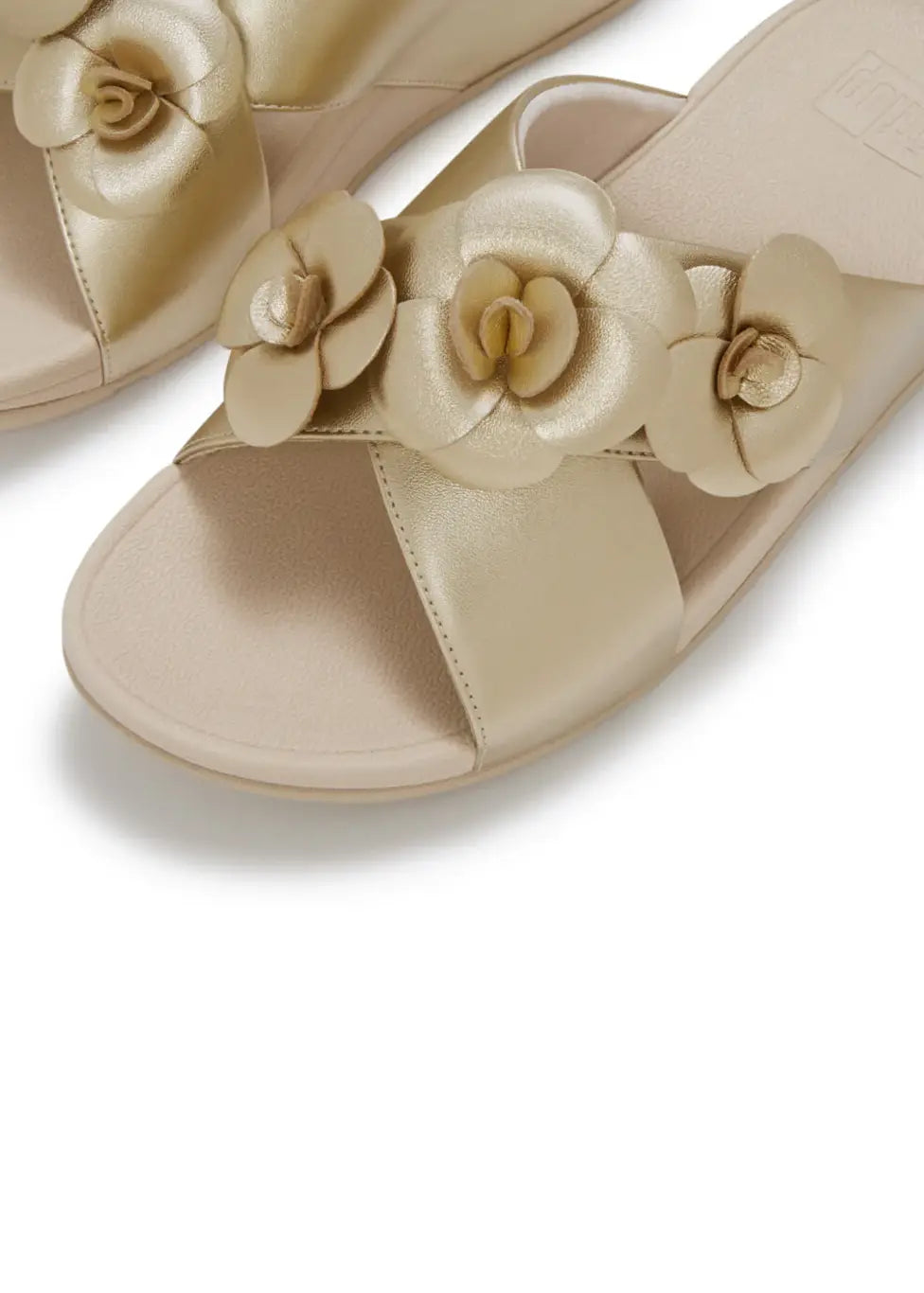 FitFlop - Lulu Flower Cross Slides