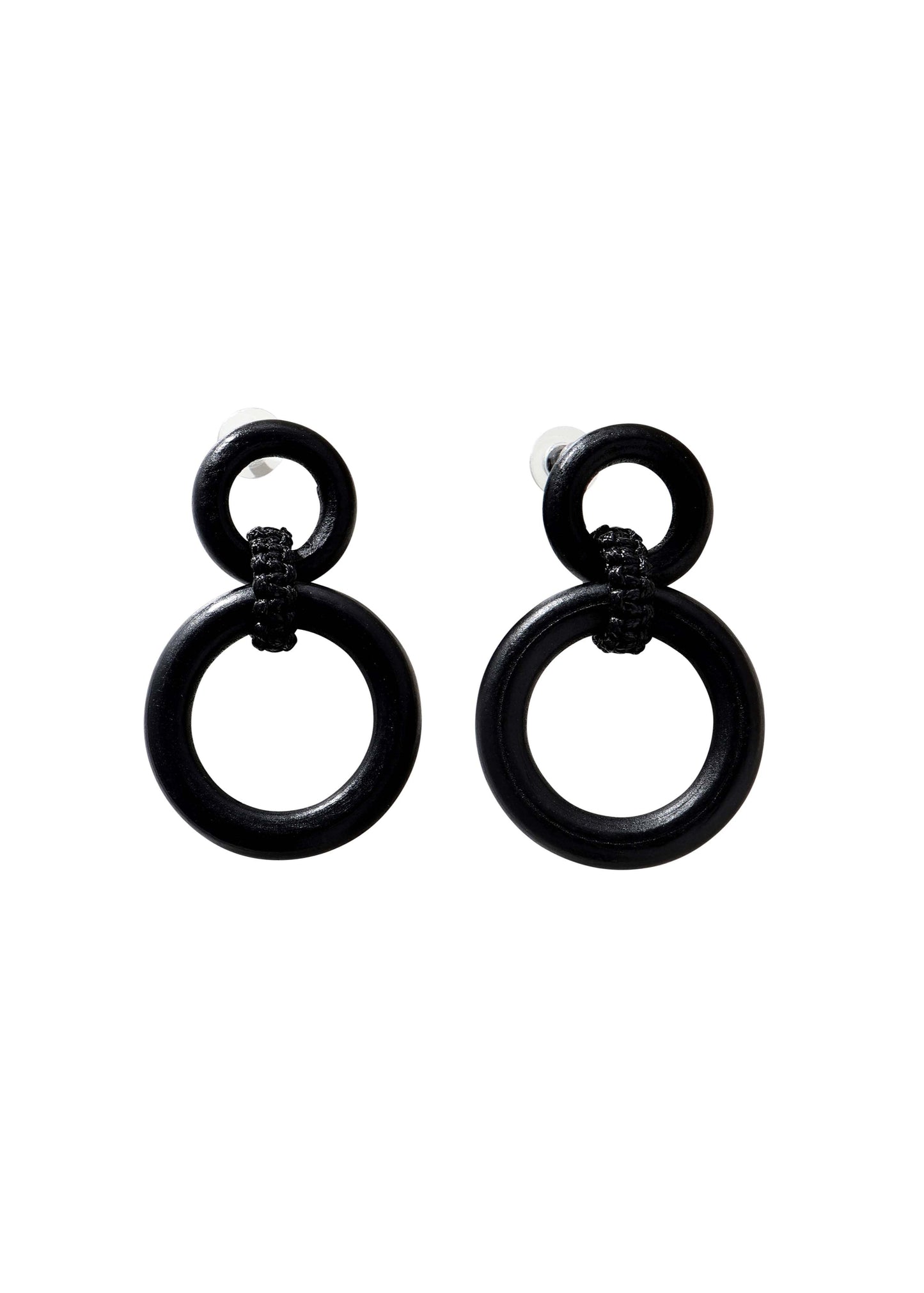 Merx - Circular Link Wood Earrings