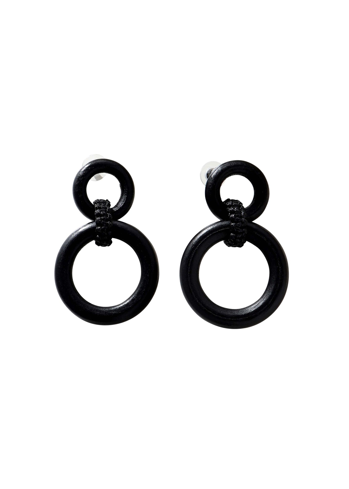 Merx - Circular Link Wood Earrings