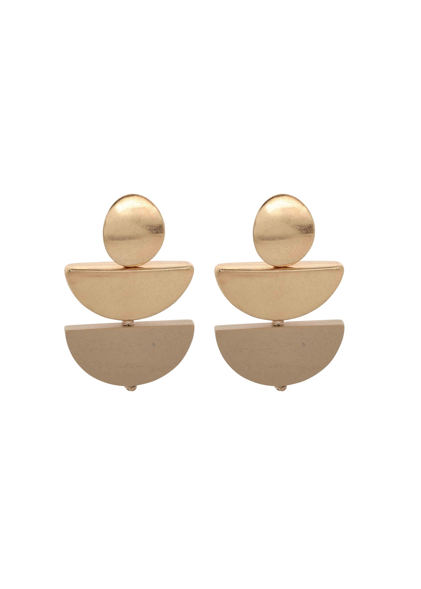 Merx - Tiered Half Moon Earrings