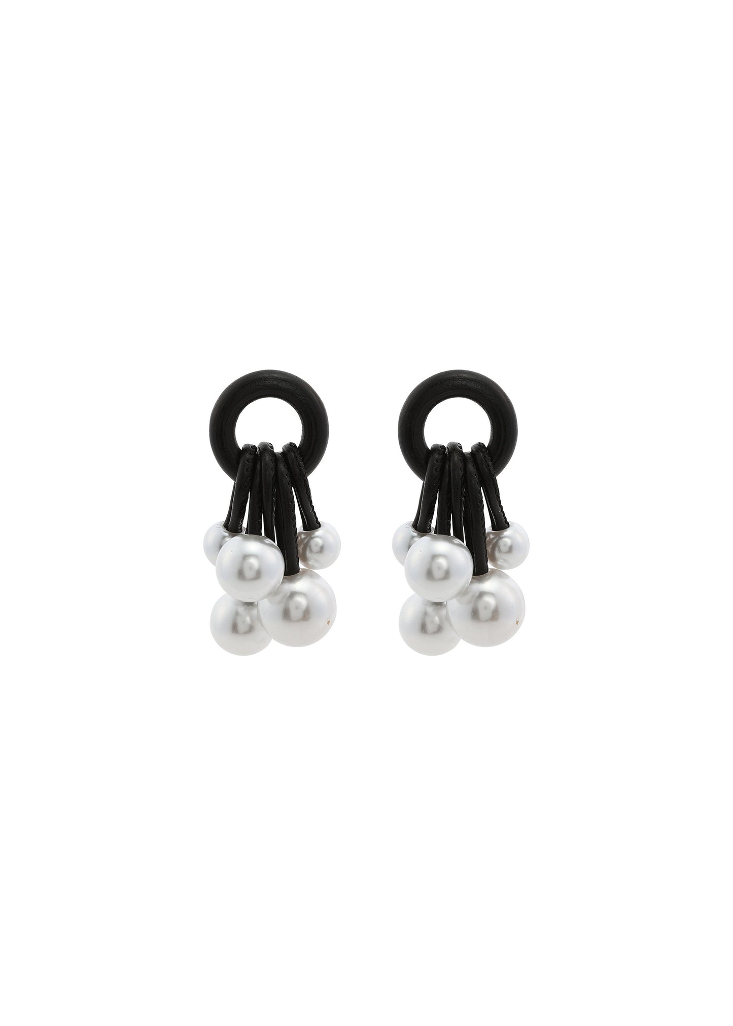 Merx - Pearl Cluster Drop Earrings