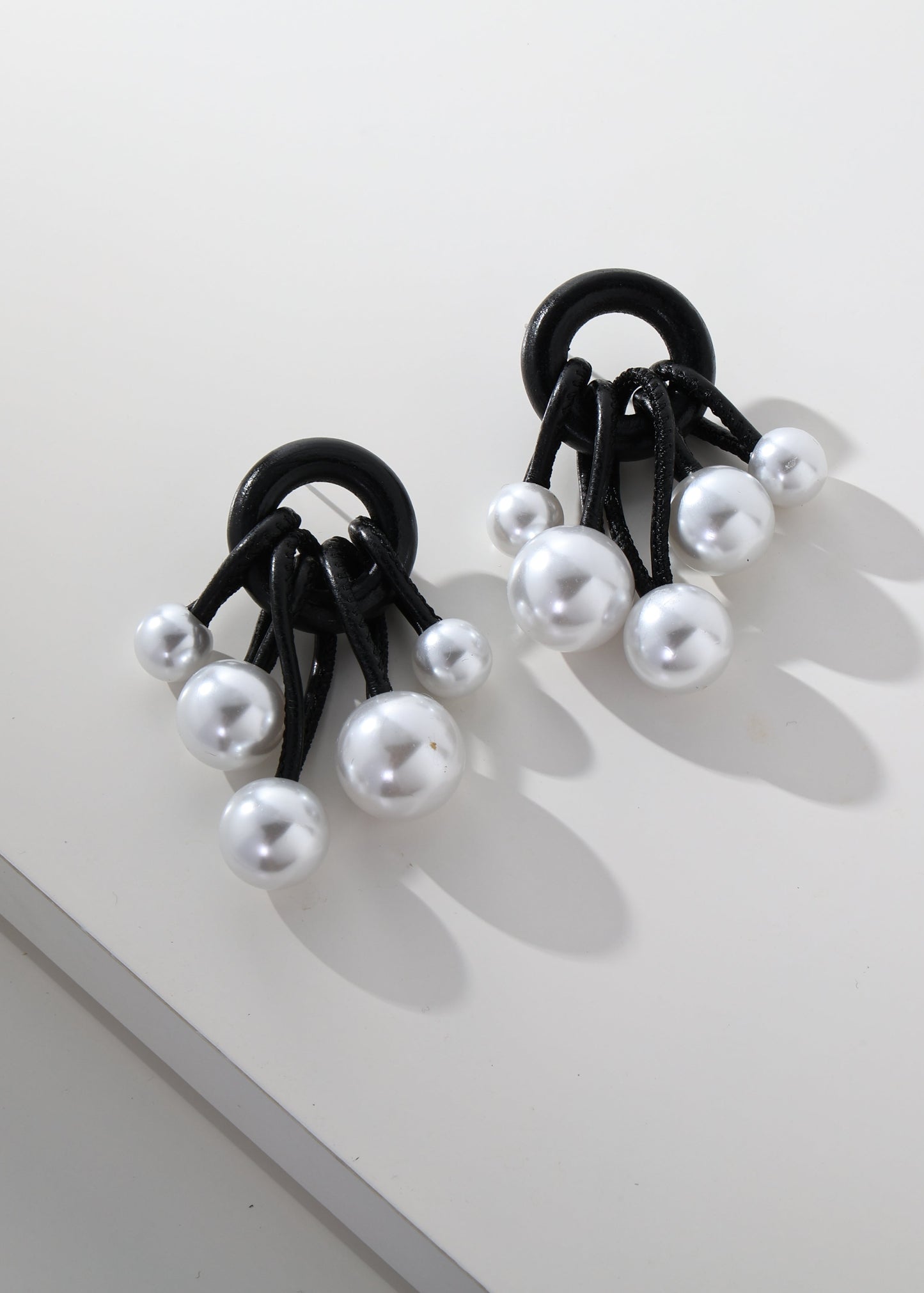 Merx - Pearl Cluster Drop Earrings