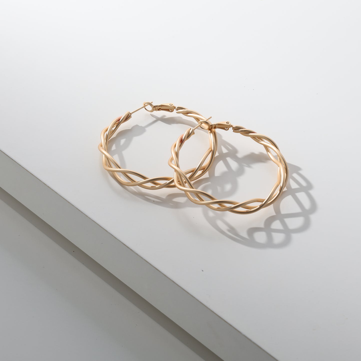 Merx - Twisted Rope Hoop Earrings