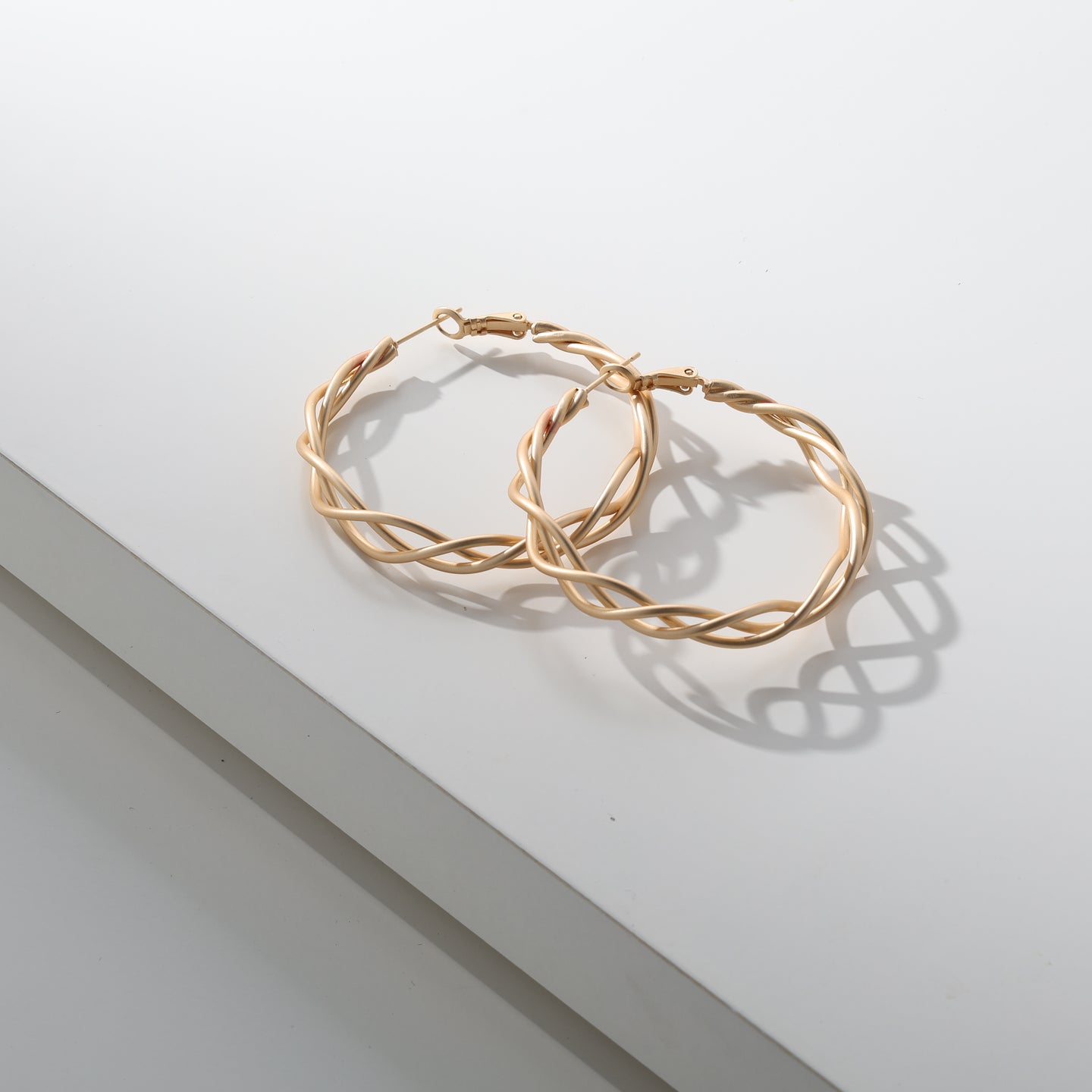 Merx - Twisted Rope Hoop Earrings