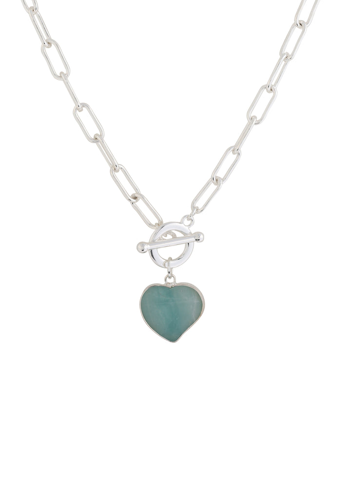 Merx - Amazonite Heart Necklace
