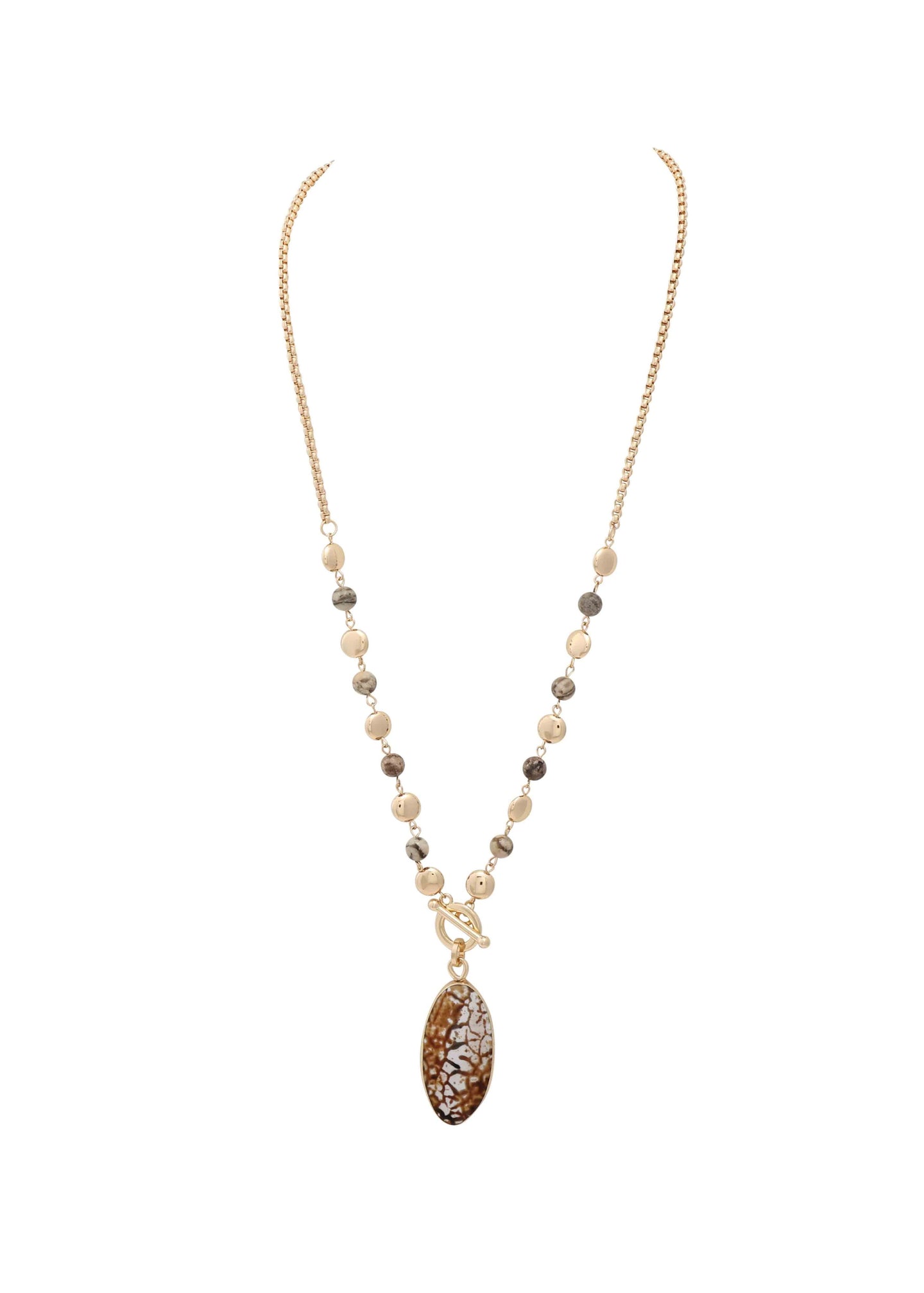 Merx - Stone Drop Long Necklace