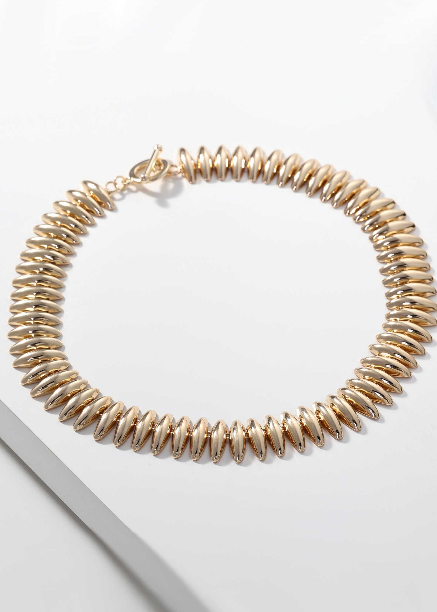 Merx - Sculptural Link Collar Necklace