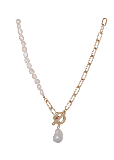 Merx - Freshwater Pearls Chain Necklace