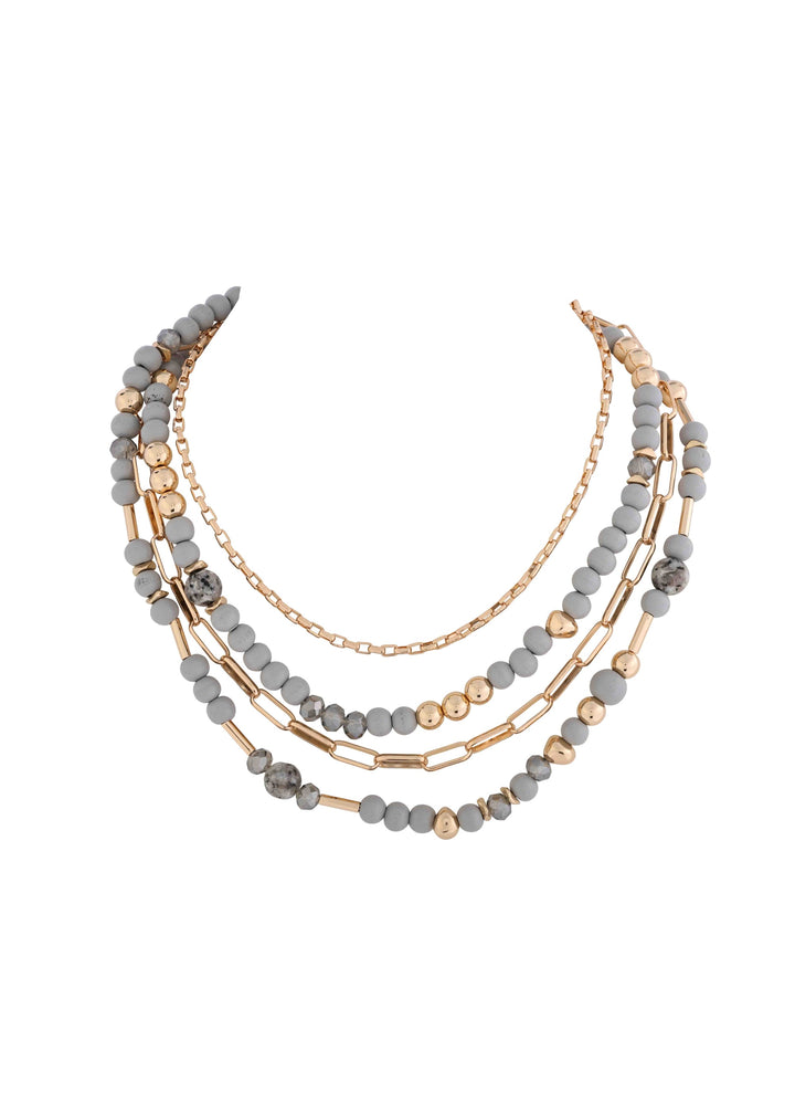 Merx -Four Strand Layered Necklace