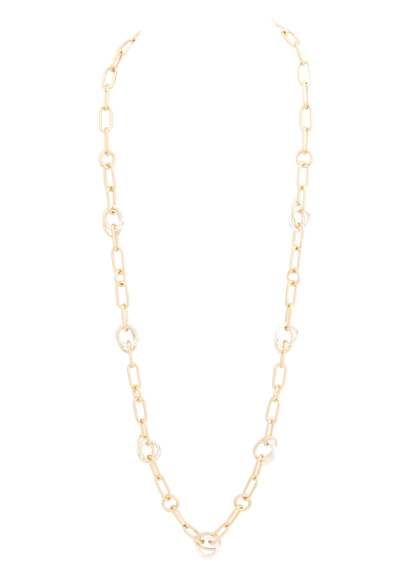 Merx - Two-tone Chain Link Necklace