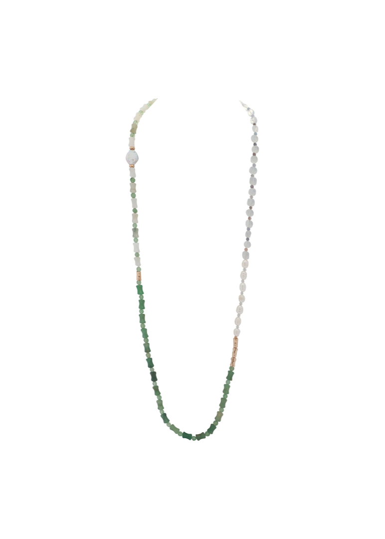 Merx - Jade Mix 2-in-1 Long Necklace