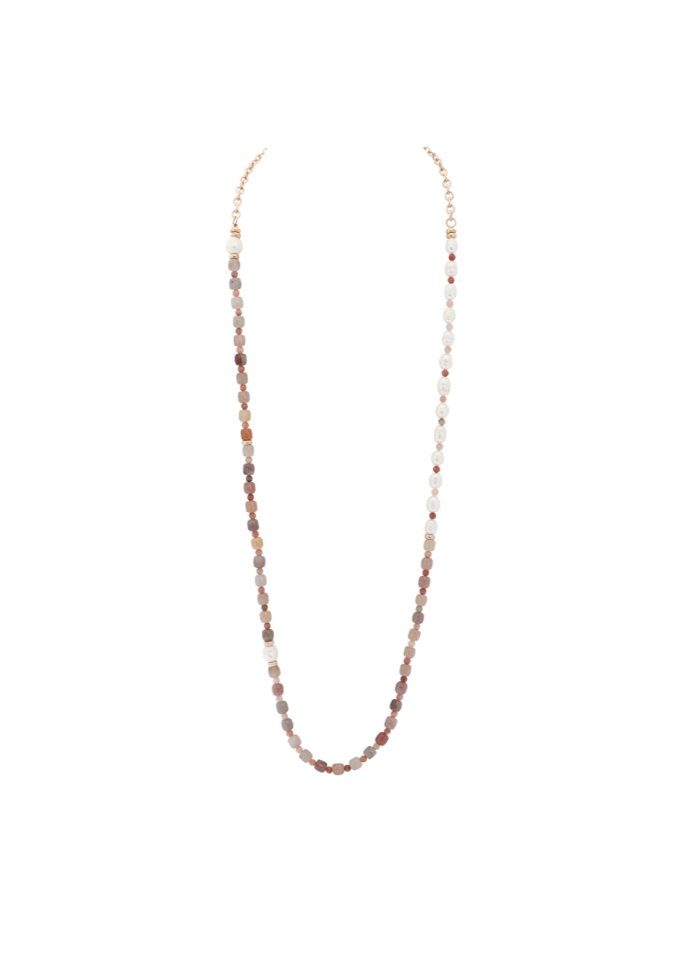 Merx - Orange Mix 2-in-1 Long Necklace