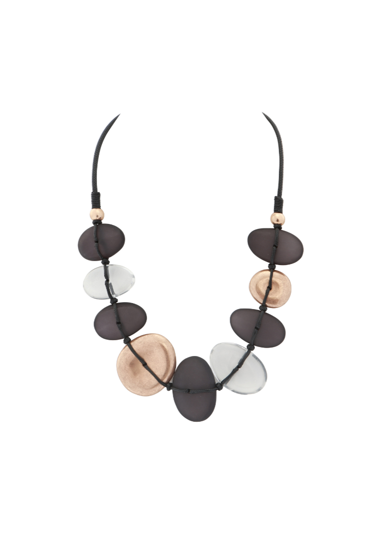 Merx - Tri-tone Pebble Necklace