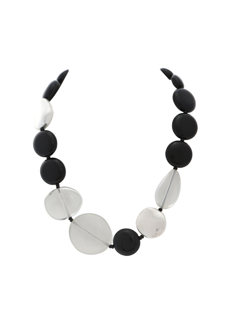 Merx - Metallic Pebble Necklace