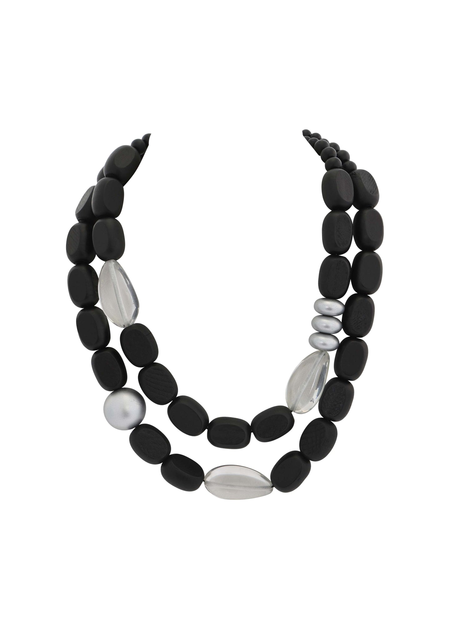 Merx - Metallic Pebble Layered Necklace
