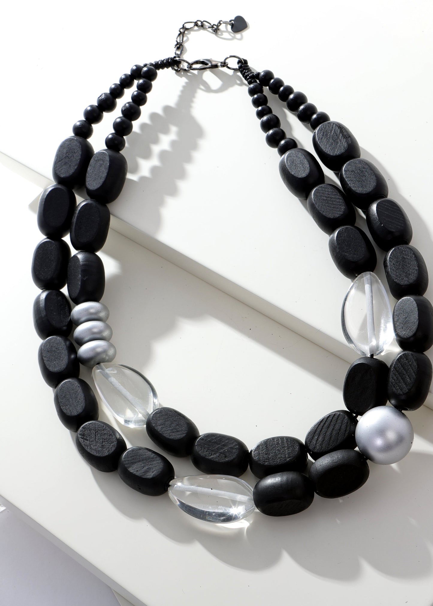 Merx - Metallic Pebble Layered Necklace