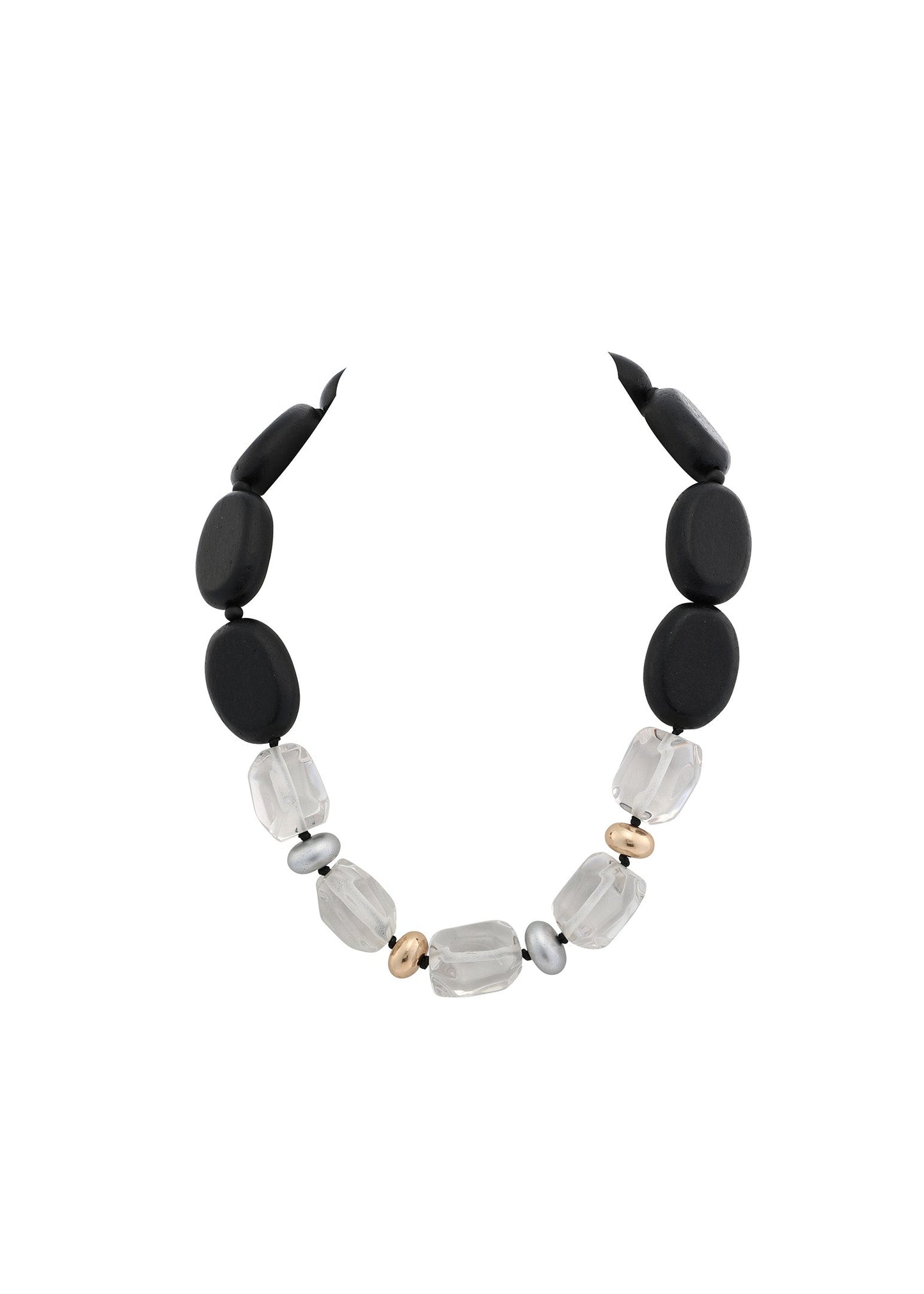 Merx - Mixed Bead & Resin Statement Necklace