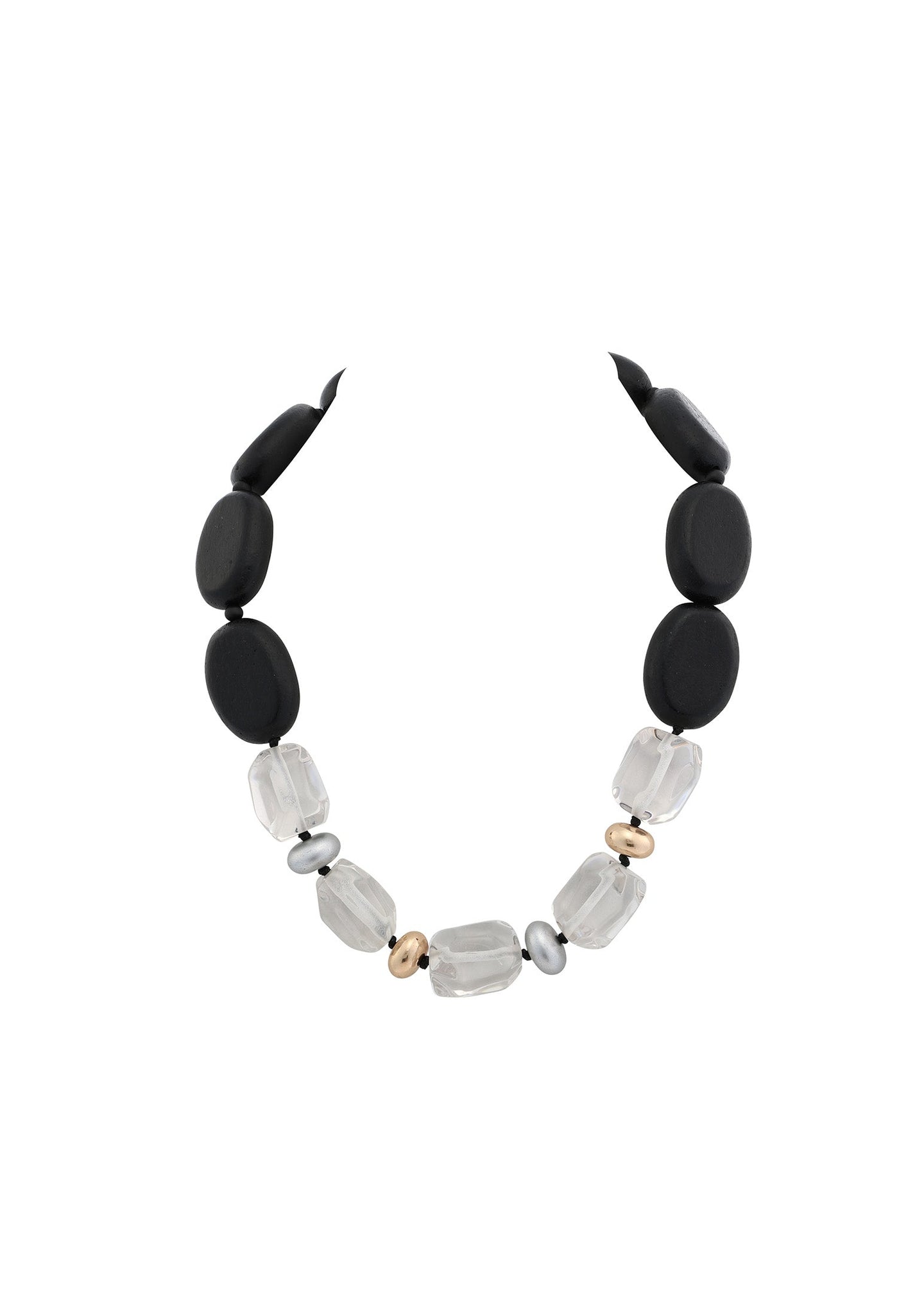 Merx - Mixed Bead & Resin Statement Necklace