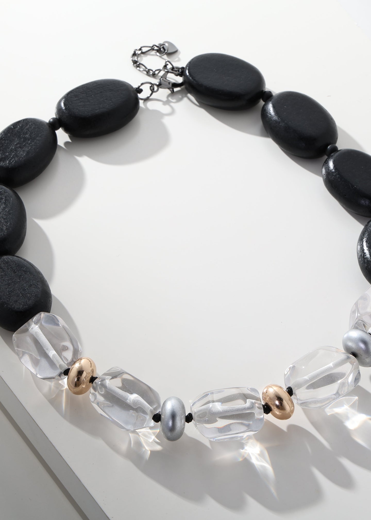 Merx - Mixed Bead & Resin Statement Necklace