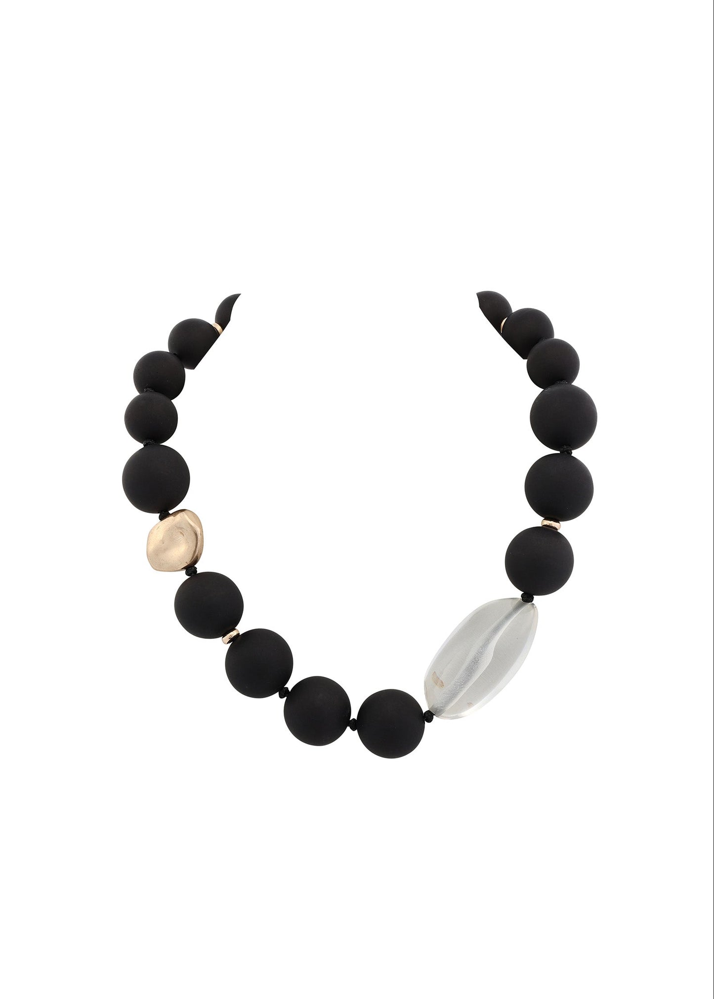 Merx - Mixed Round Resin Bead Statement Necklace