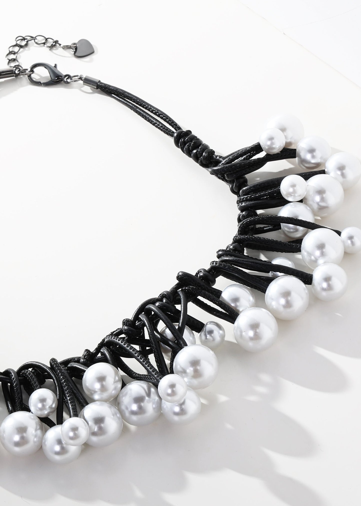 Merx - Pearl Cluster Cord Necklace