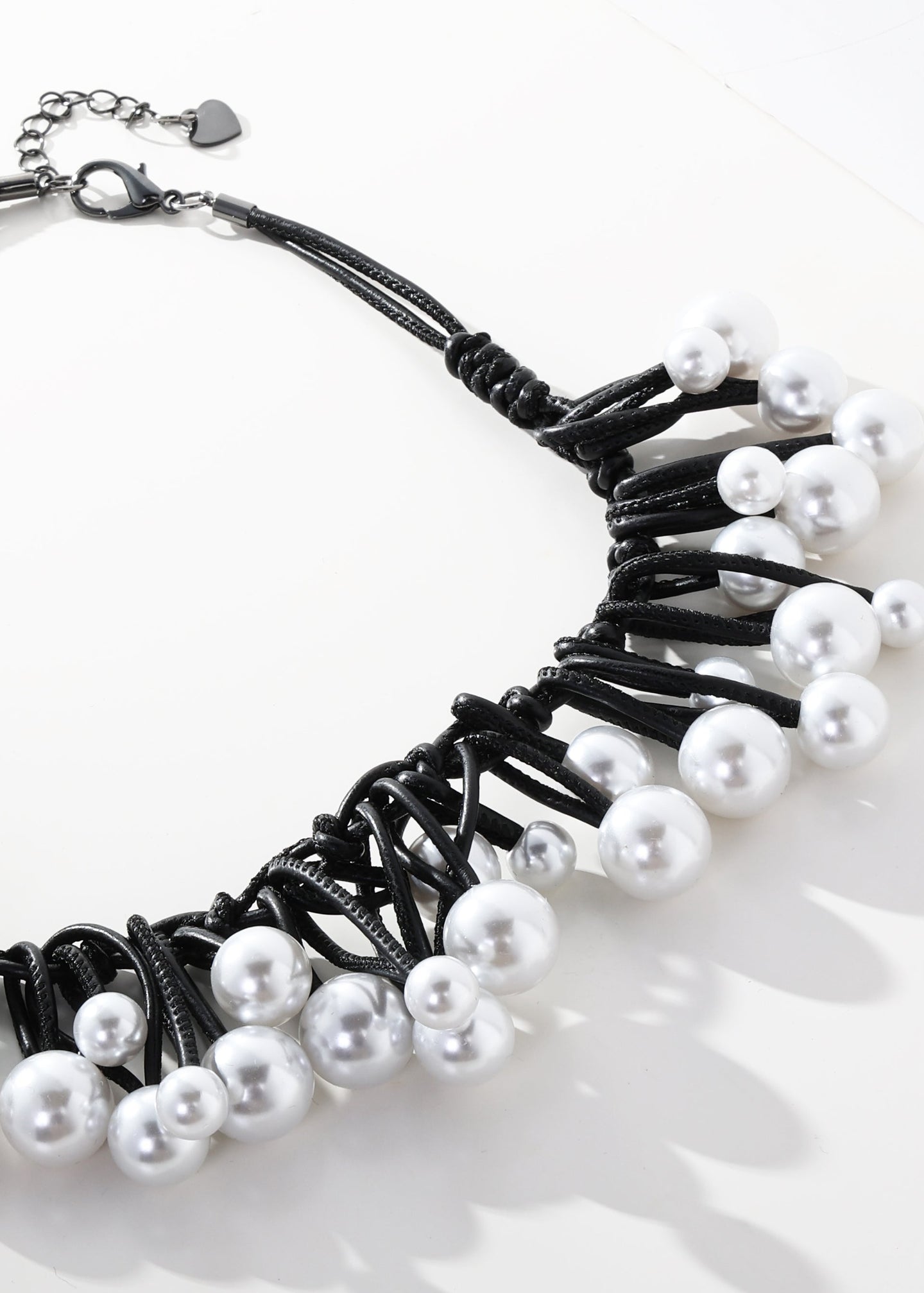 Merx - Pearl Cluster Cord Necklace