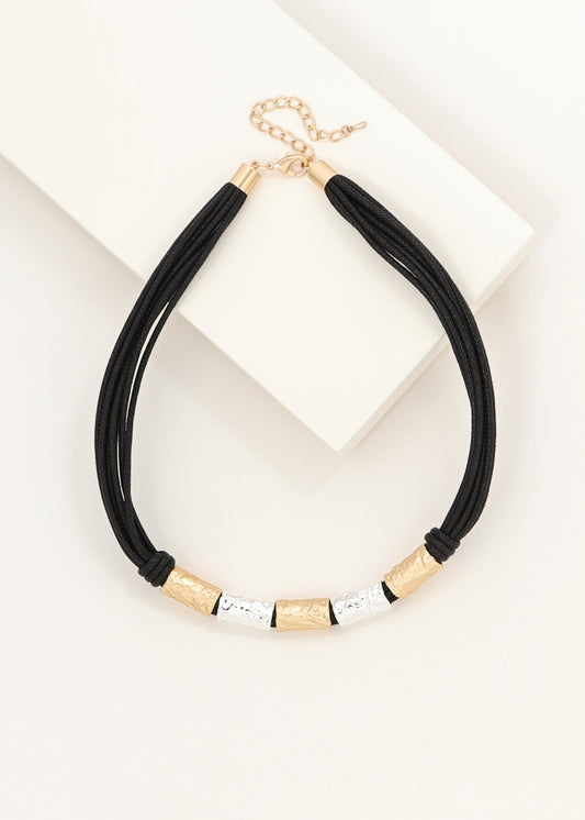Merx - Two Tone Tube Necklace