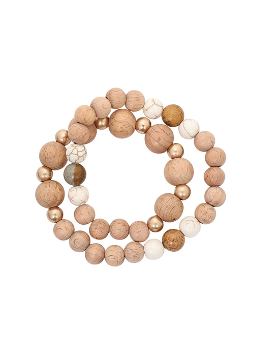 Merx - Wooden Bead Bracelet