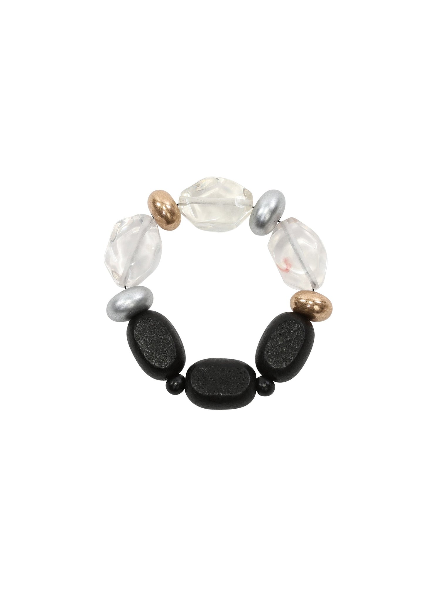 Merx - Mixed Bead & Resin Stretch Bracelet