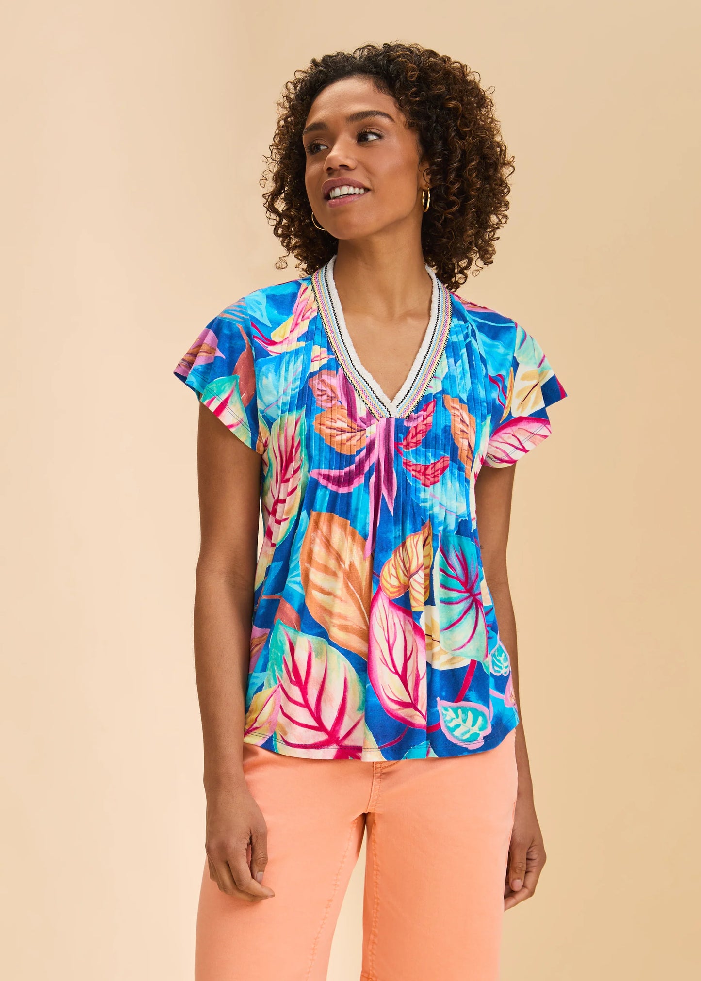 French Dressing Jeans - Flutter Sleeve Pintuck Top - SALE - ONLINE EXCLUSIVE