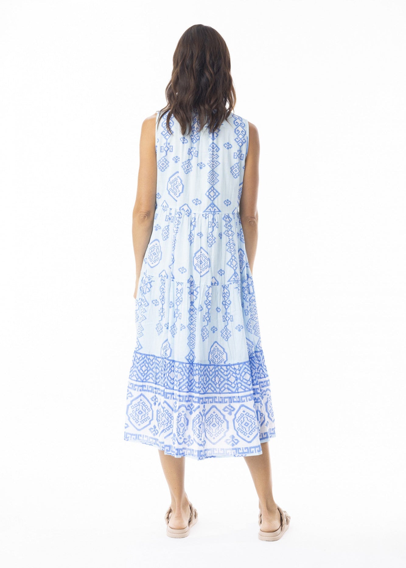 Escape by Orientique - Carla Blue Sleeveless Layer Dress
