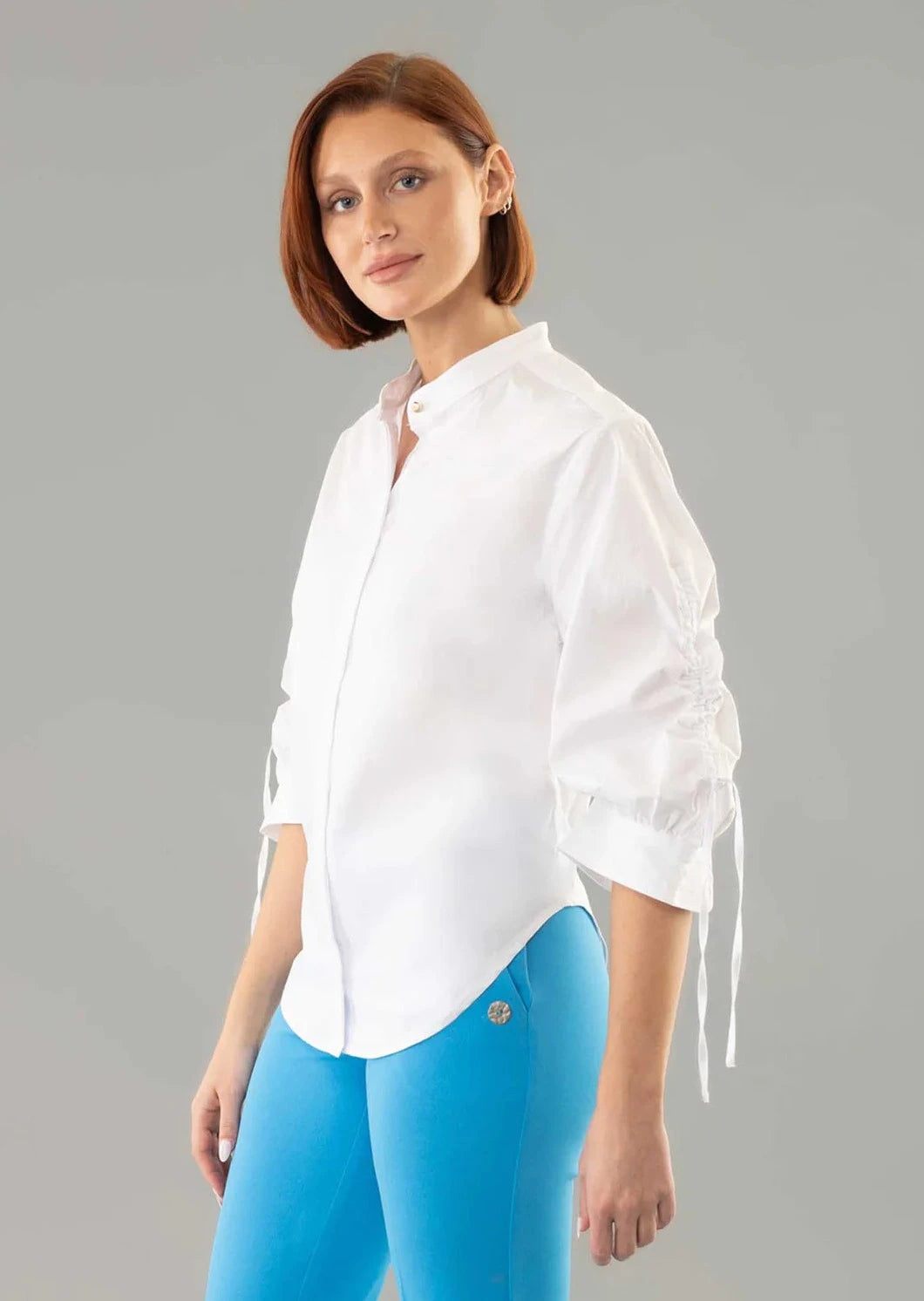 Lisette - Edith Ruched Sleeve Blouse