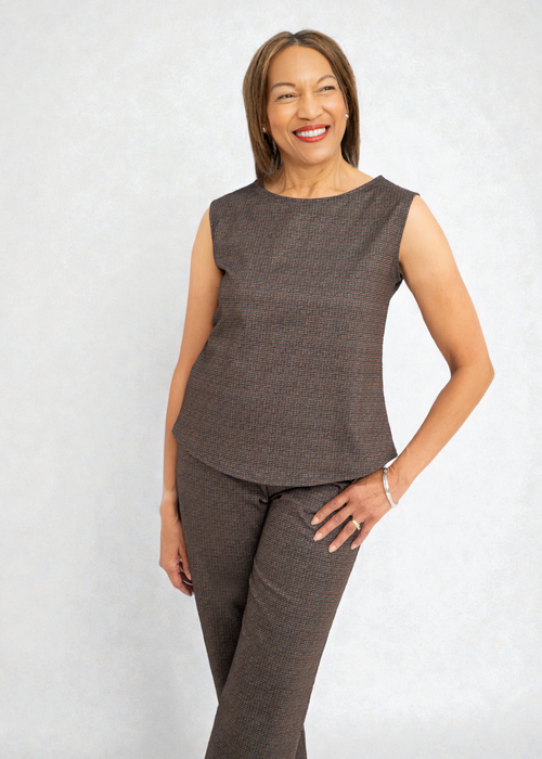 Shepherd's - Ponte Rosa Luxe Shell Houndstooth