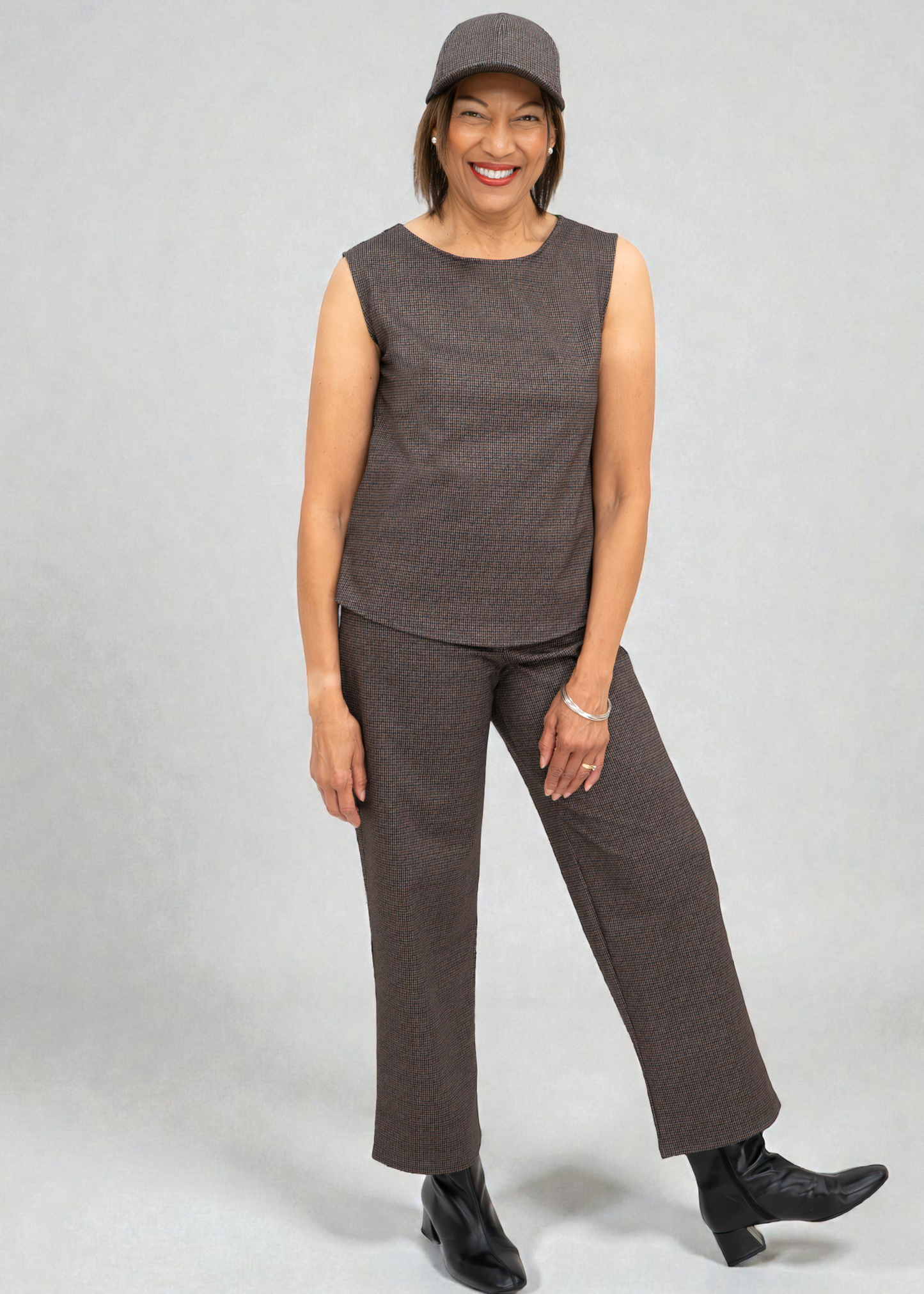 Shepherd's - Ponte Rosa Luxe Shell Houndstooth