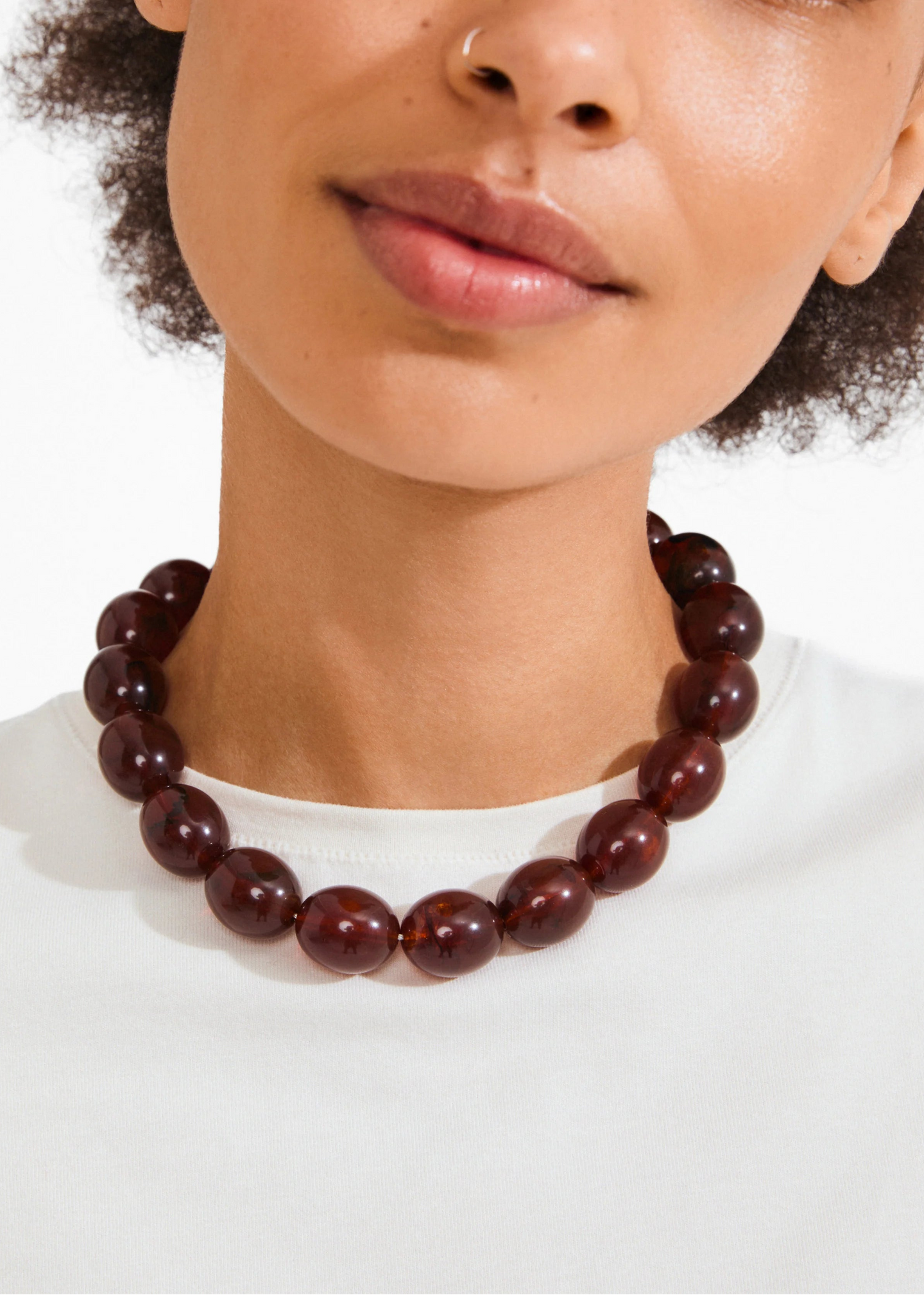 Pilgrim - Still Recycled Beaded Necklace Brown