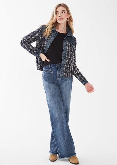 French Dressing Jeans - Mixed Media Jacket