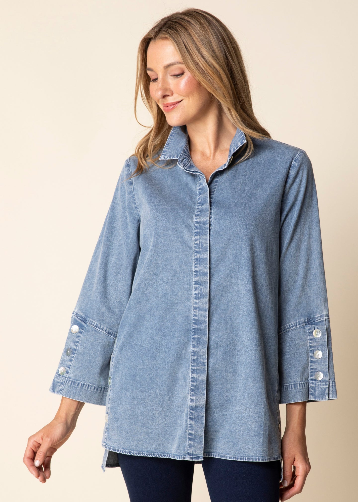 Habitat - Denim Side Button Tunic