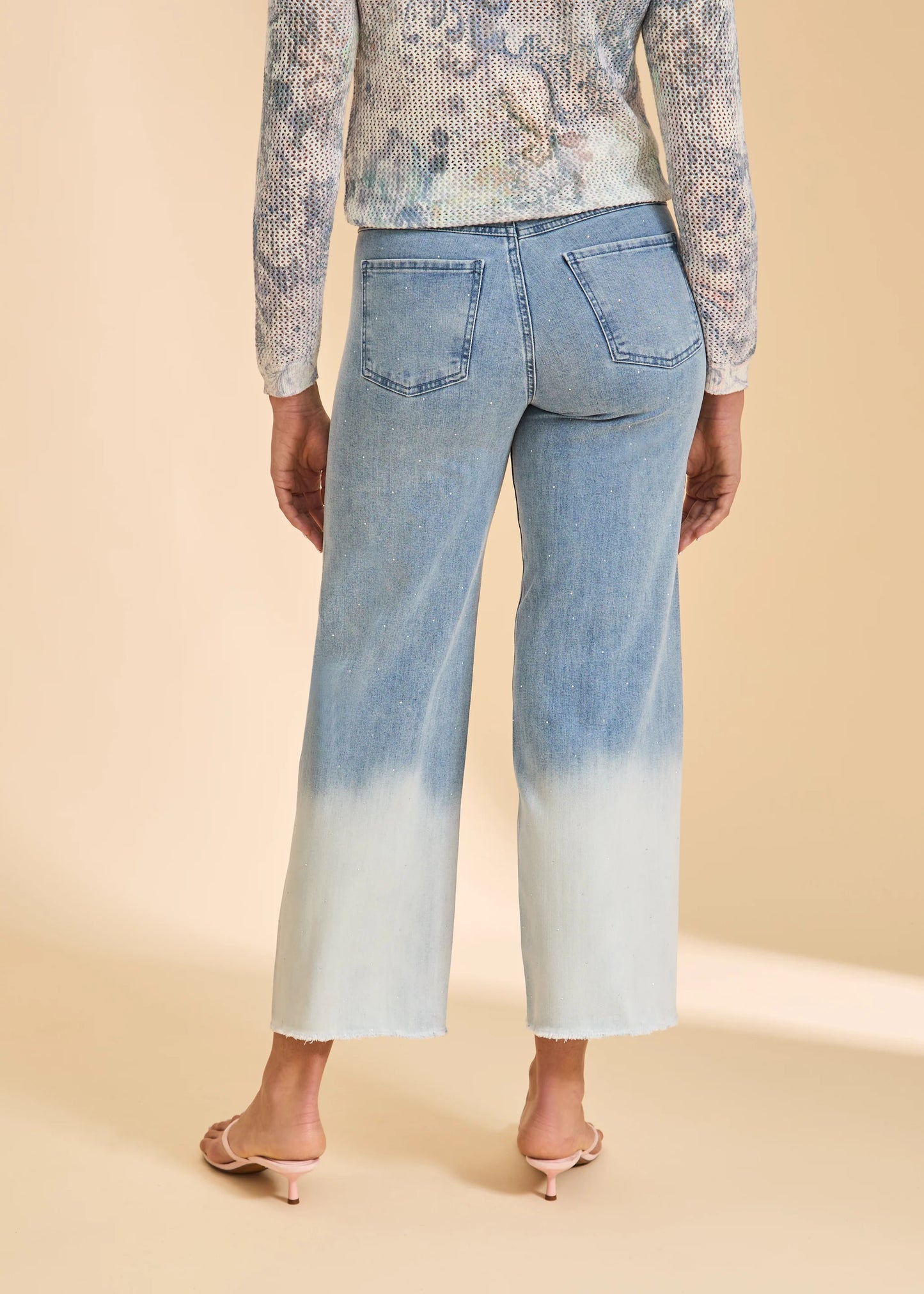 French Dressing Jeans - Christina Wide Ankle Denim Light Blue - SALE - ONLINE EXCLUSIVE