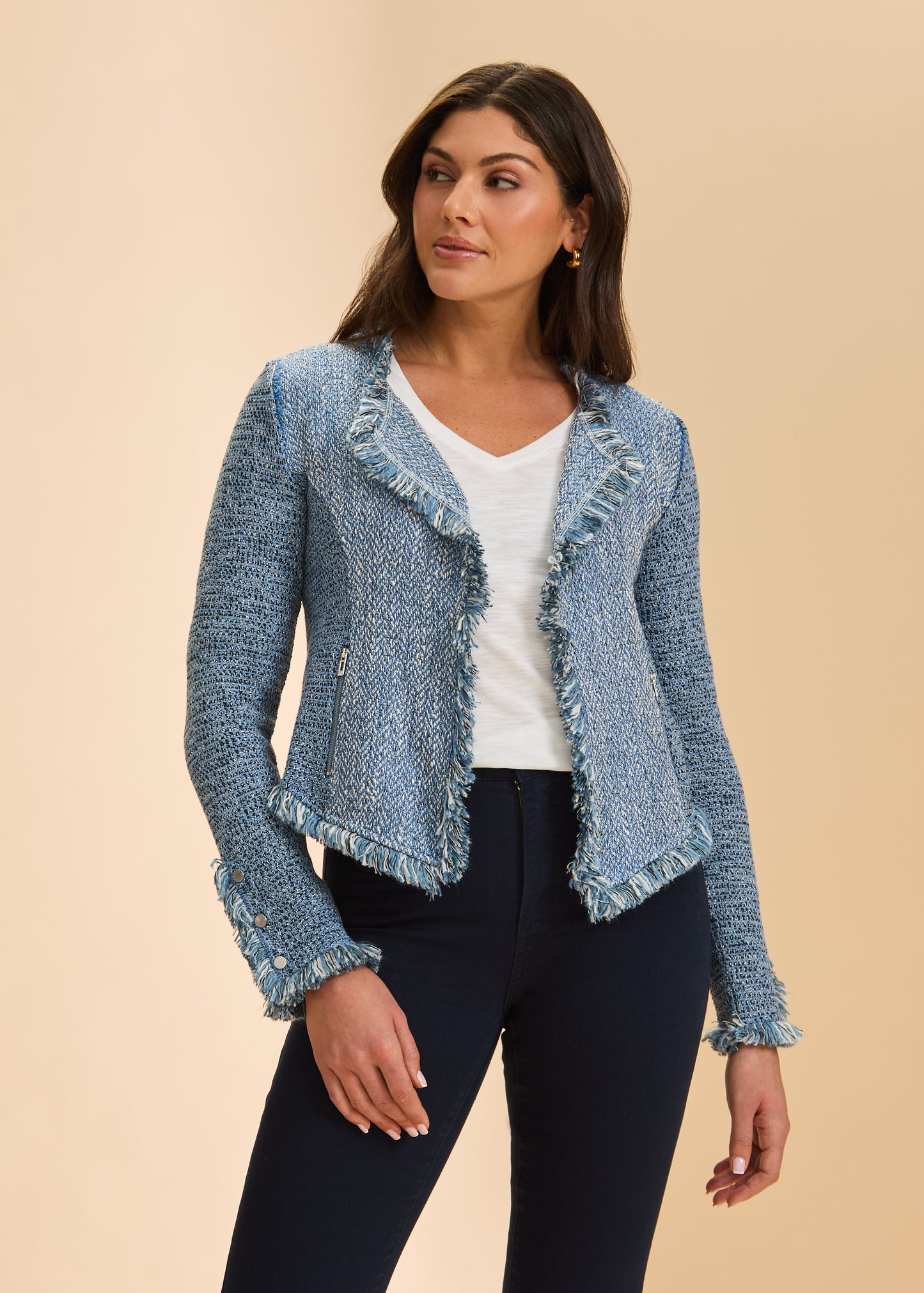 French Dressing Jeans - Deconstructed Knit Tweed Jacket