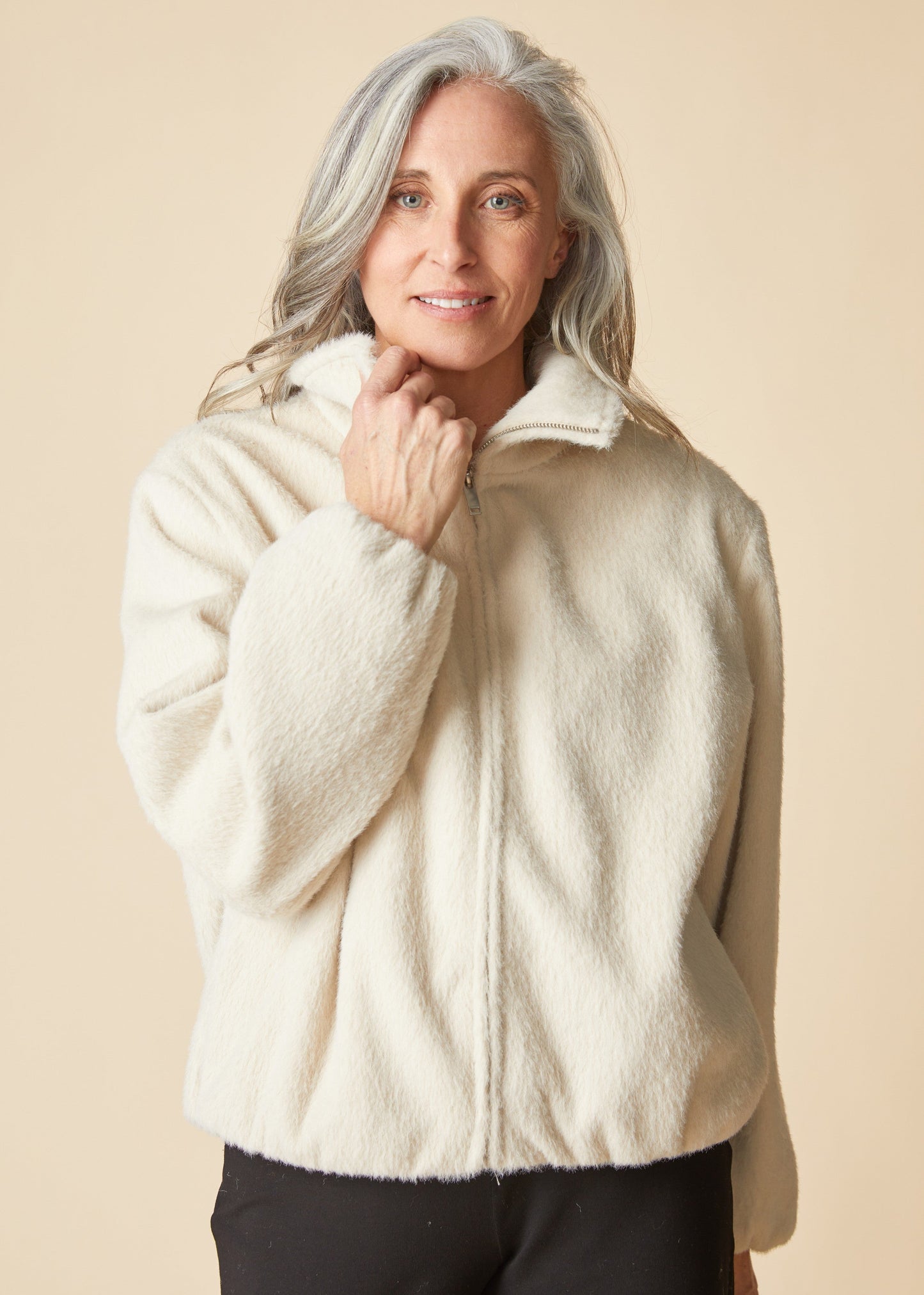 Habitat - Faux Fur Cocoon Jacket